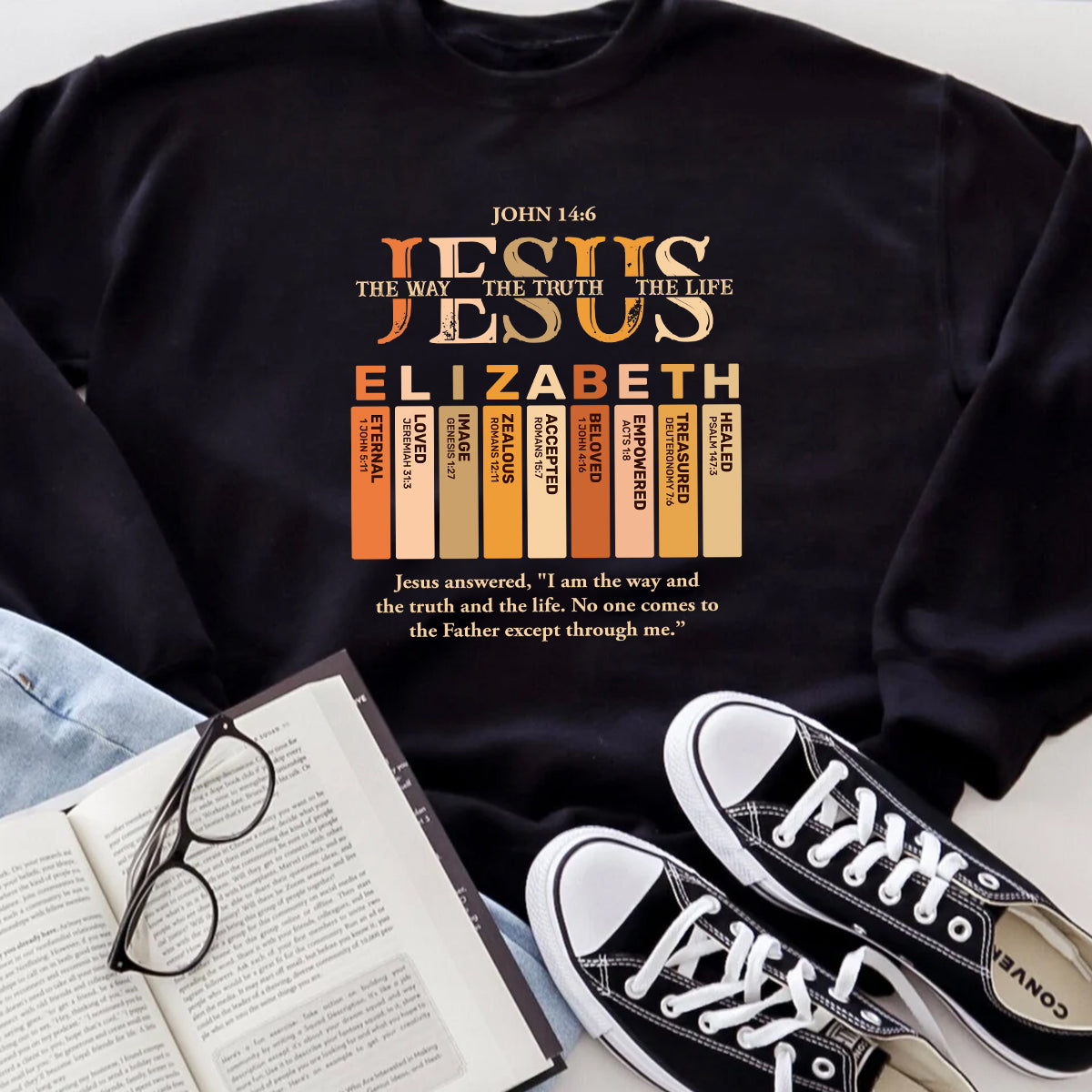 Jesus The Way The Truth The Life | Personalized Unisex Sweatshirt