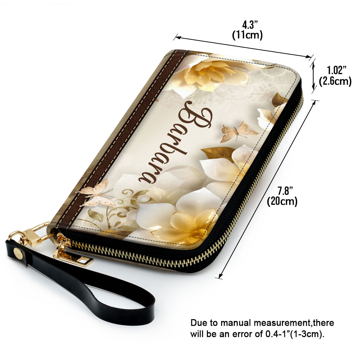Jesuspirit | Personalized Zippered Leather Clutch Purse | A Precious Child Of God | Inspirational Gifts For Christian Women NUHN353B