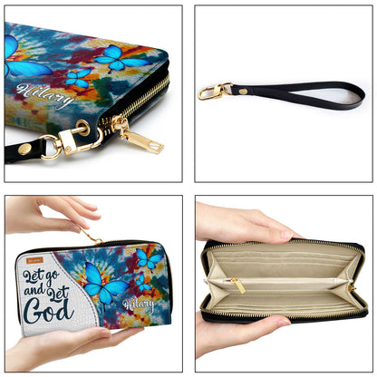 Adorable Personalized Clutch Purse - Let Go And Let God H11