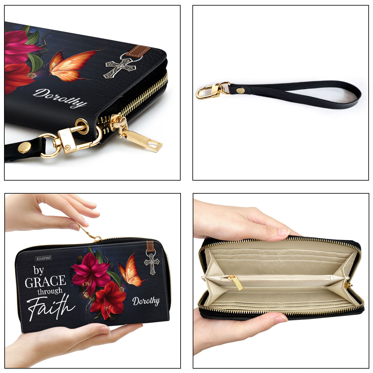 By Grace Through Faith - Special Personalized Clutch Purse H14