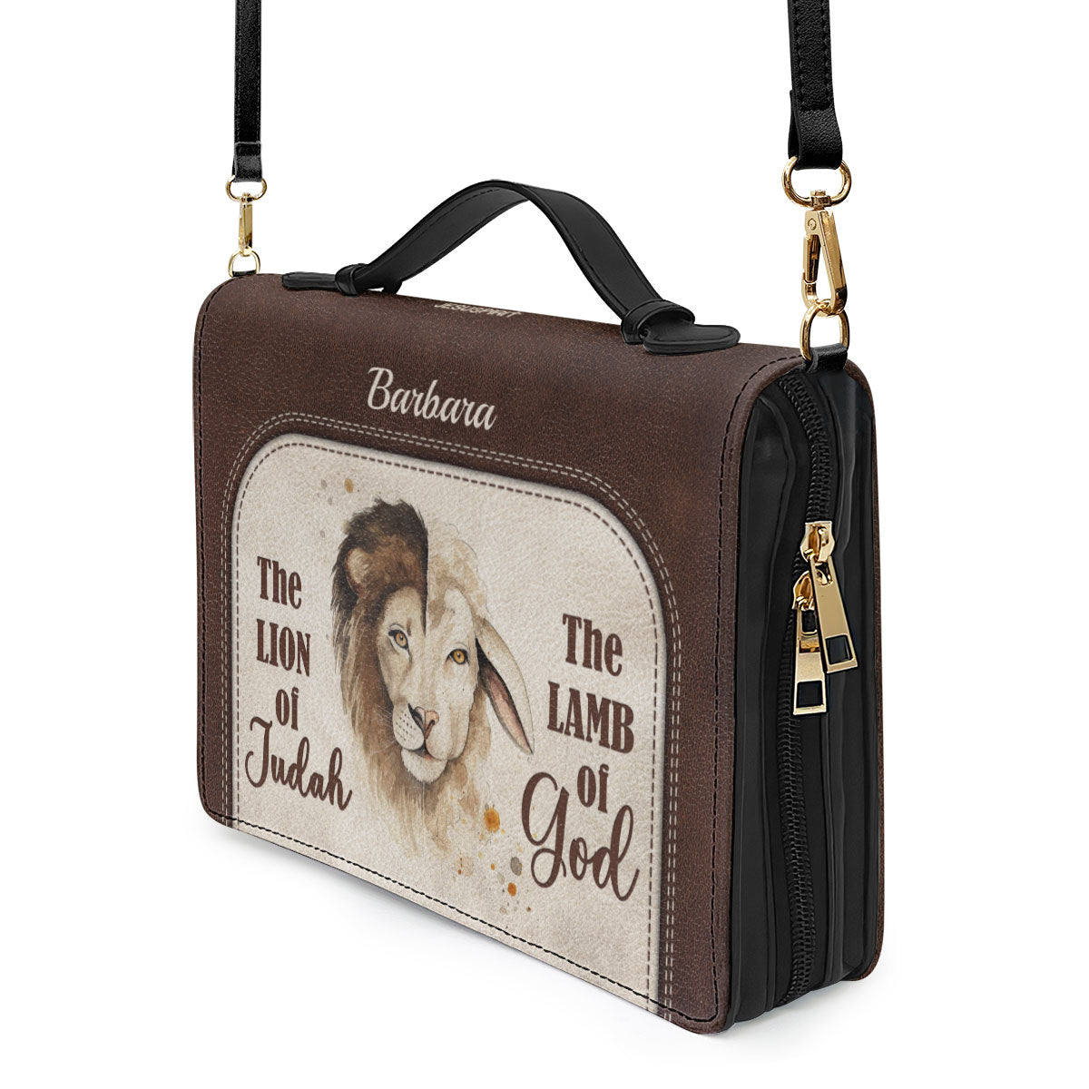 The Lion Of Judah The Lamb Of God - Awesome Personalized Bible Cover HIHN319