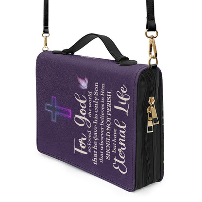 Jesuspirit Personalized Bible Cover | For God So Loved The World | Bible Case With Name HN26