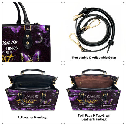 Special Purple Leather Handbag For Marianne NM143D