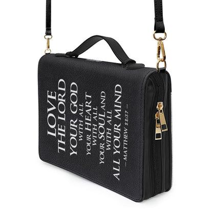 Jesuspirit Personalized Bible Cover | Love The Lord Your God With All Your Heart Bible Case | Ideal Gift For Church Staff NUH469B