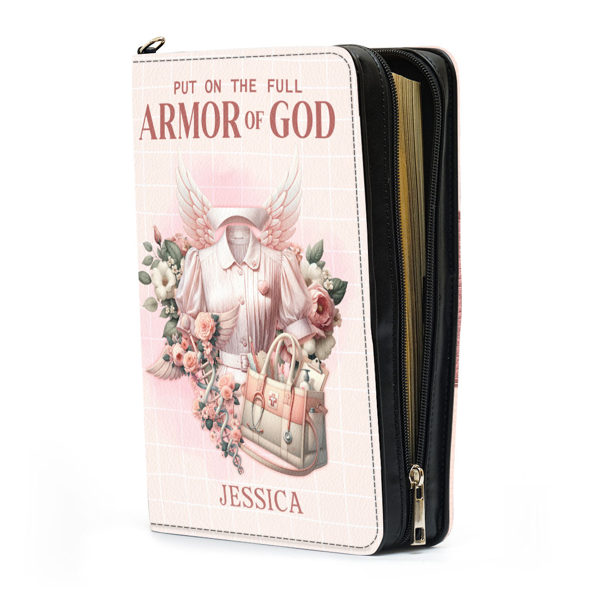 Nurse Put On The Full Armor Of God Bible Cover | Personalized Bible Cover JSBCHLPA1595M