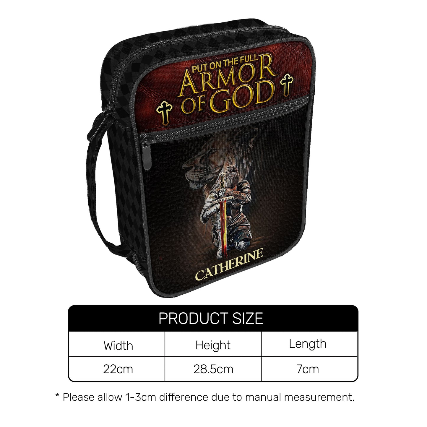 Put On The Full Armor Of God | Personalized New Bible Bag JSNBBPM1240TA