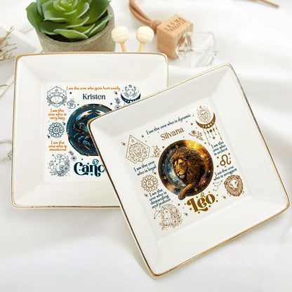 12 Zodiac Signs | Personalized Jewelry Dish JSJDPH1866M