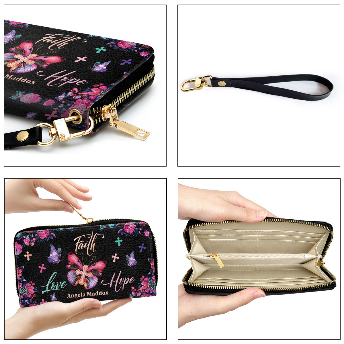 Faith Love Hope | Personalized Clutch Purse CPM233