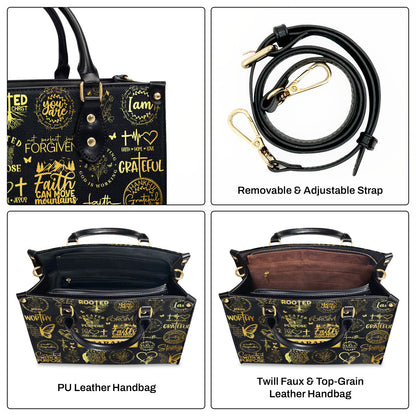 Rooted In Christ | Personalized Leather Handbag