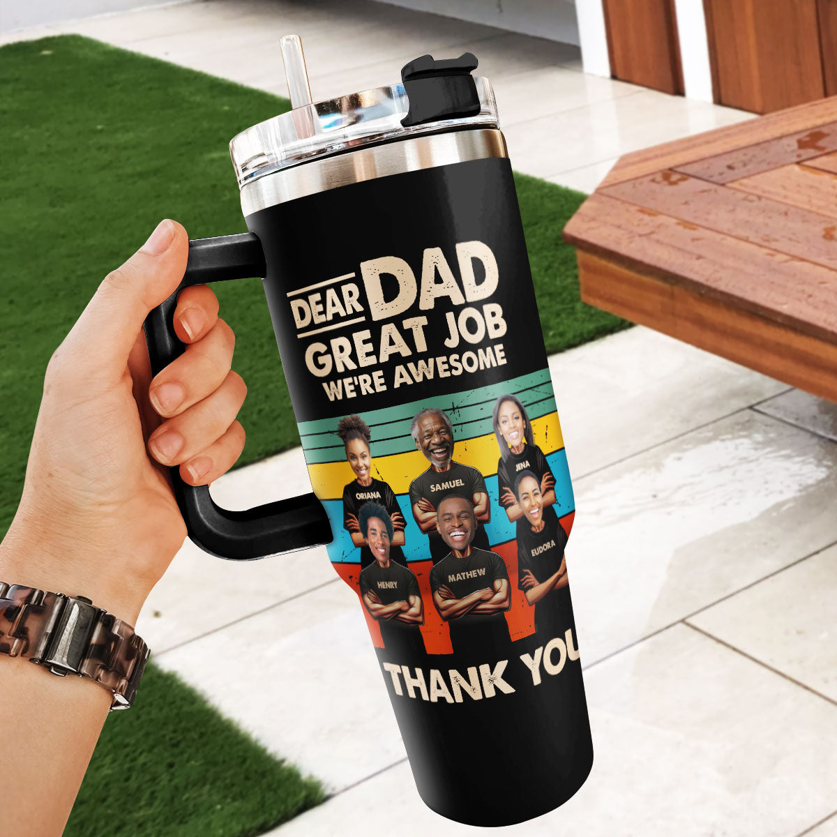 Dear Dad | Personalized Stainless Steel Tumbler JSSSTN32
