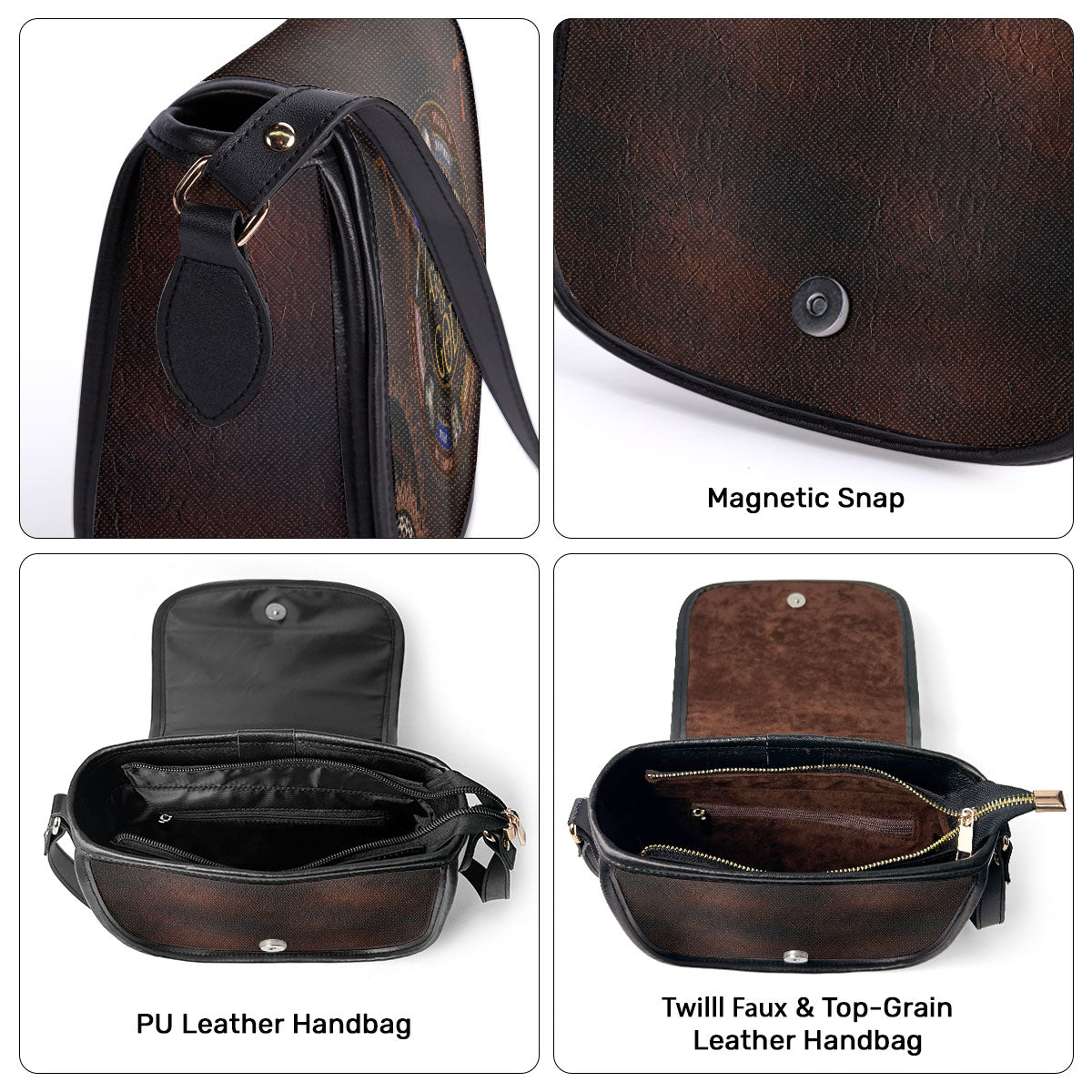 Armor Of God - Personalized Leather Saddle Bag LSBM762