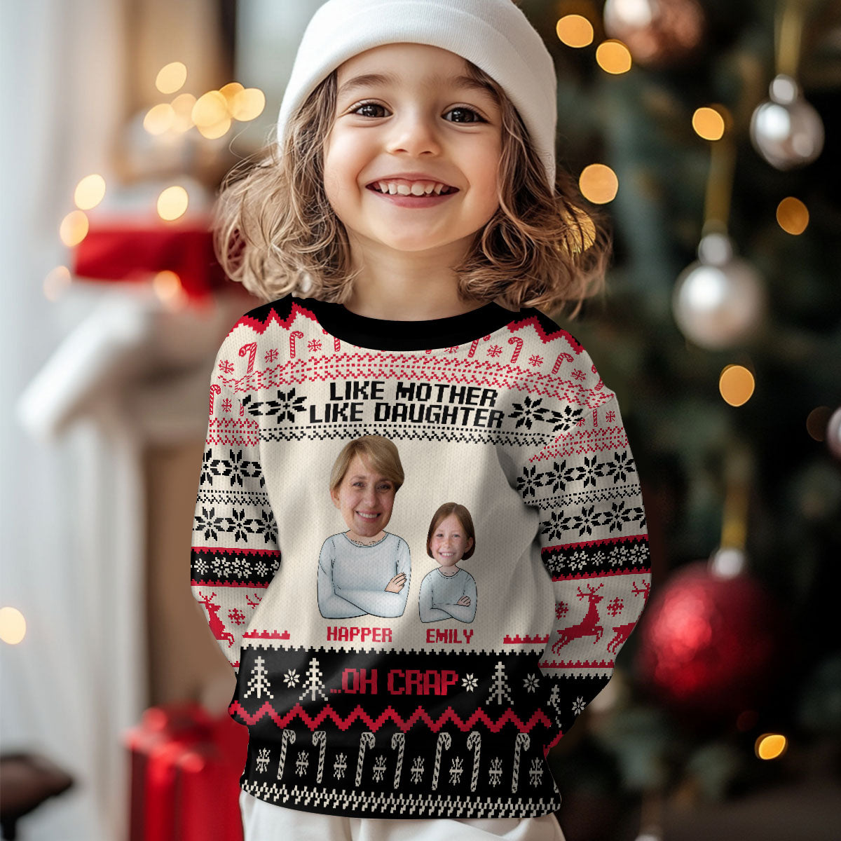 Like Father Like Son | Personalized Wool Sweater JSWSWPT1874L