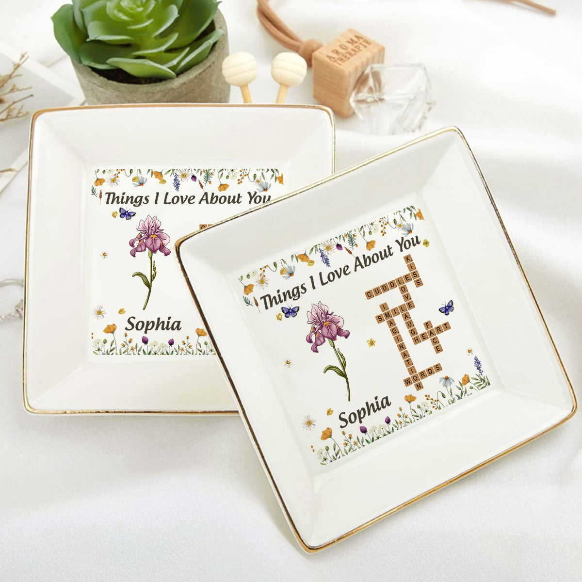Things I Love About You | Personalized Jewelry Dish