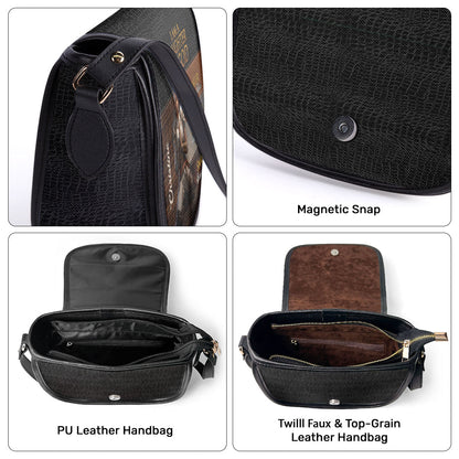 I Am Daughter Of God - Personalized Leather Saddle Bag LSBM765