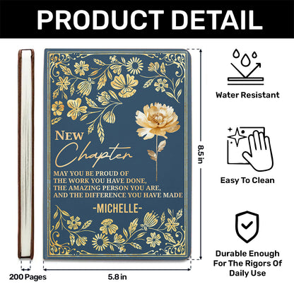 New Chapter | Personalized Leather Cover Notebook