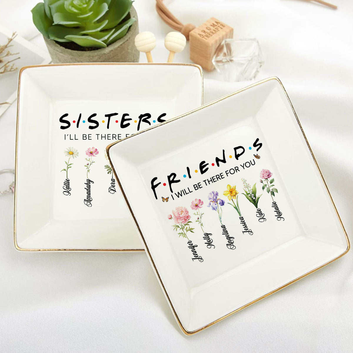 I Will Be There For You | Personalized Jewelry Dish JSJDPH2049M