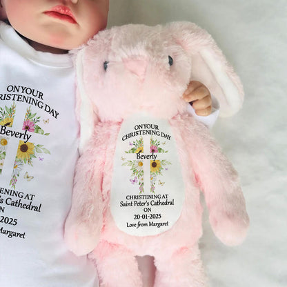 Christening | Personalized Stuffed Bunny