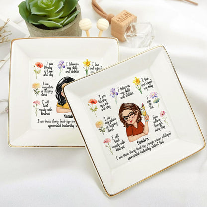 My Morning Affirmation | Personalized Jewelry Dish JSJDPH1847M