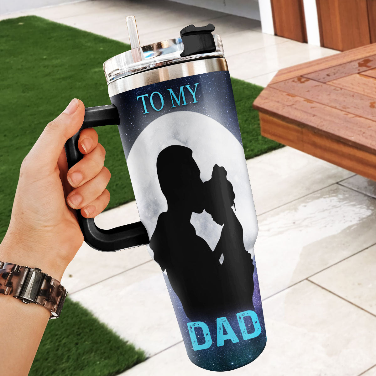 To My Dad | Personalized Stainless Steel Tumbler JSSSTD01