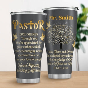 Jesuspirit | Christian Faith Gifts | Stainless Steel Tumbler | Grace And Peace  SSTNAM1003B