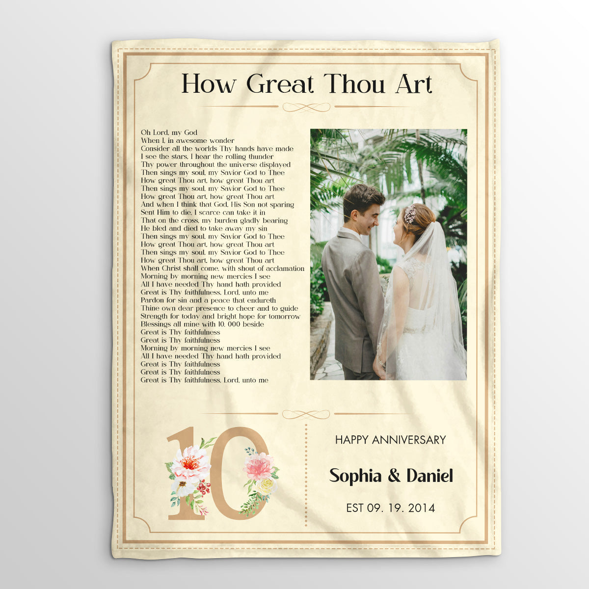 Wedding Hymns | Personalized Fleece Blanket JSFBHLTN1391TA