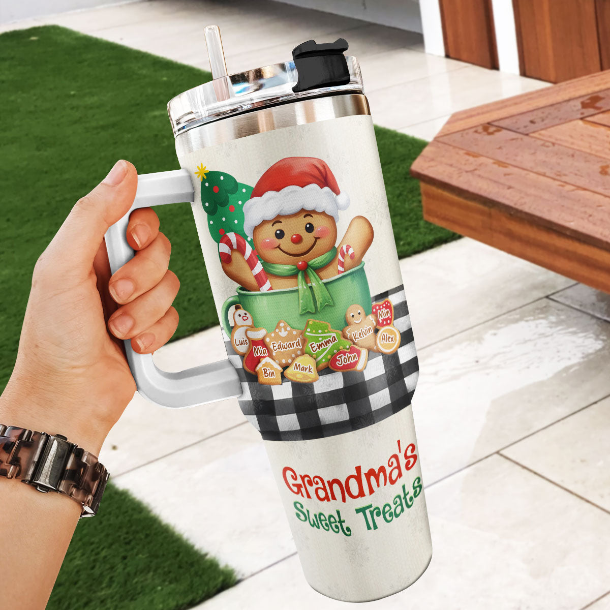 Grandma’s Sweet Treats | Personalized Stainless Steel Tumbler