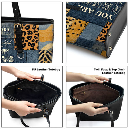 Jesuspirit | Personalized Leather Tote Bag | You Are Beautiful LLTBM720