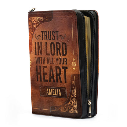 Trust In Lord With All Your Heart | Personalized Bible Cover JSBCPT944M