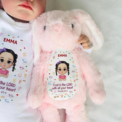 Bible Verse For Kids | Personalized Stuffed Bunny