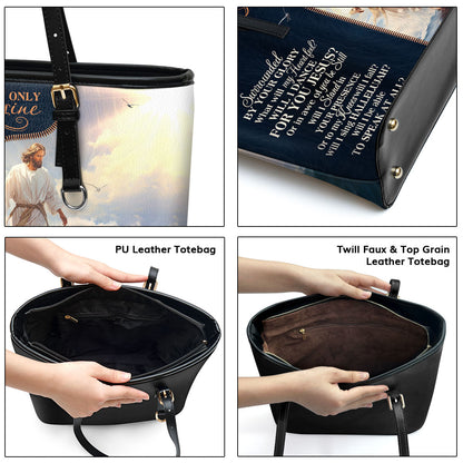 I Can Only Imagine | Personalized Large Leather Tote Bag LLTBM737
