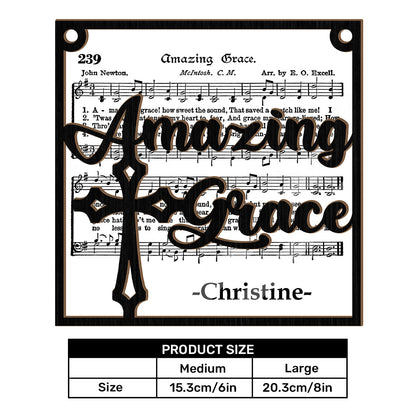 Amazing Grace | Personalized Window Hanging Suncatcher JSWHSCPT1611M