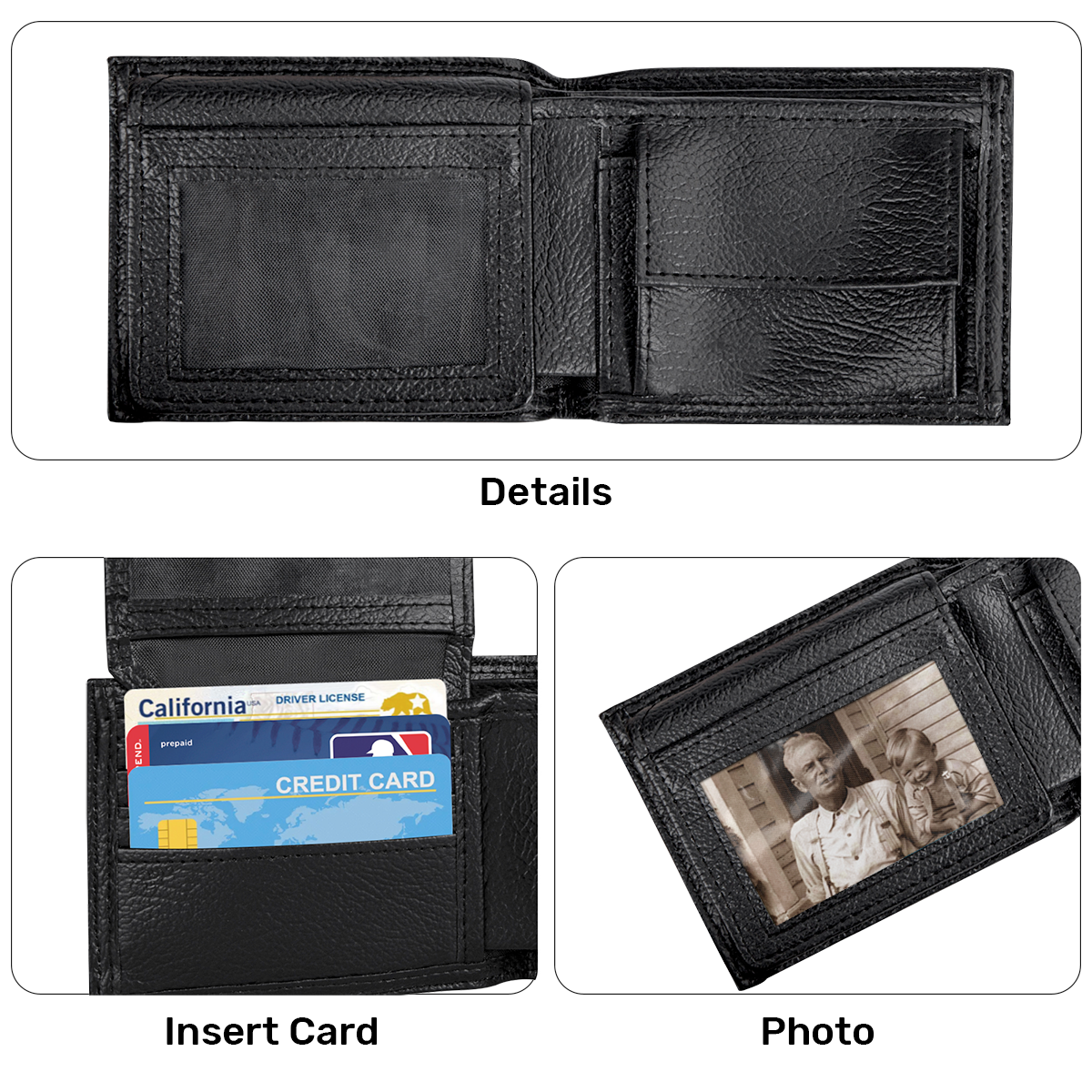Man Of God Husband Dad Grandpa | Personalized Folded Wallet For Men