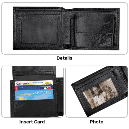 Man Of God Husband Dad Grandpa | Personalized Folded Wallet For Men