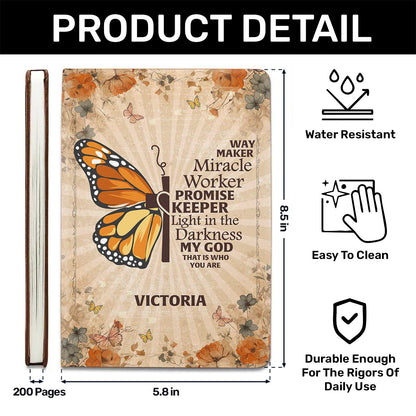 Way Maker | Personalized Leather Cover Notebook