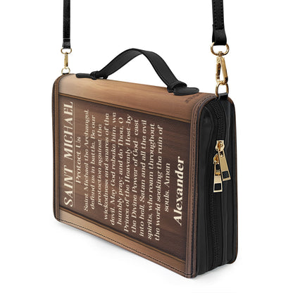 Saint Michael The Archangel | Personalized Bible Cover JSBCPTN1134M