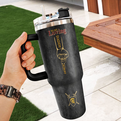 To My Loving Dad | Personalized Stainless Steel Tumbler