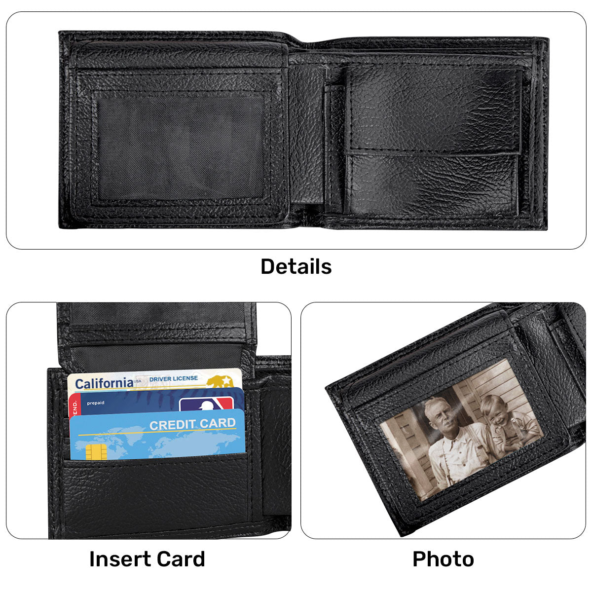 Where Life Begins And Love Never Ends | Personalized Folded Wallet For Men