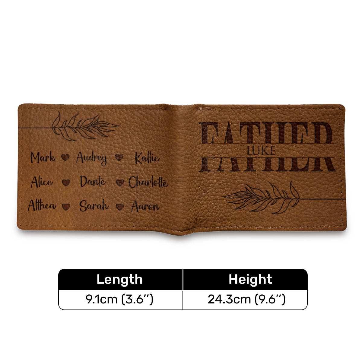 Daddy | Personalized Folded Wallet For Men JSLFWH864