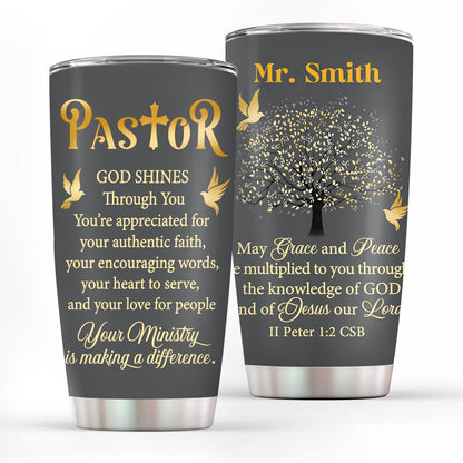 Jesuspirit | Christian Faith Gifts | Stainless Steel Tumbler | Grace And Peace  SSTNAM1003B