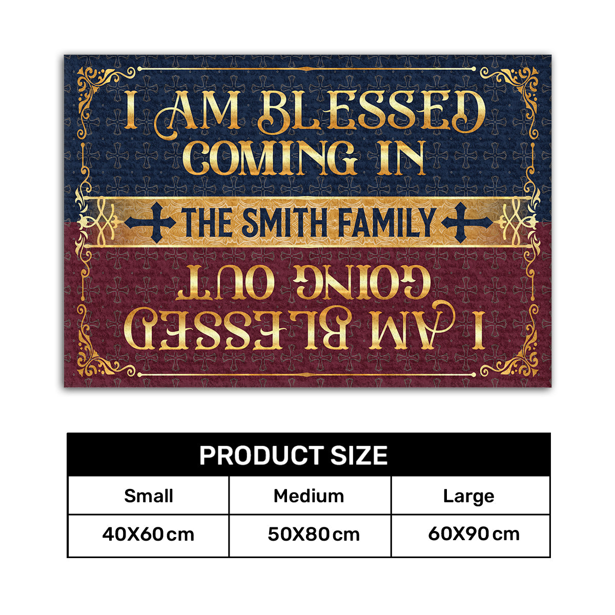 I Am Blessed Coming In | Personalized Doormat