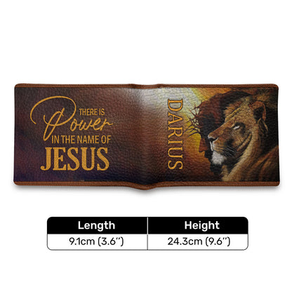 Name Of Jesus | Personalized Folded Wallet For Men JSLFWM1030