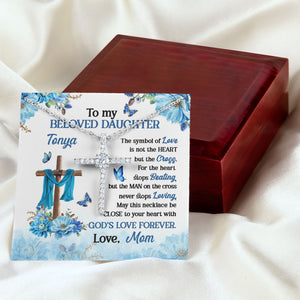 Sweet Personalized CZ Cross - The Symbol Of Love CNNAM06