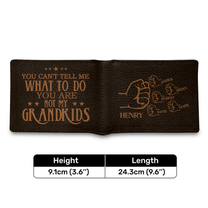 You Can't Tell Me What To Do | Personalized Folded Wallet For Men