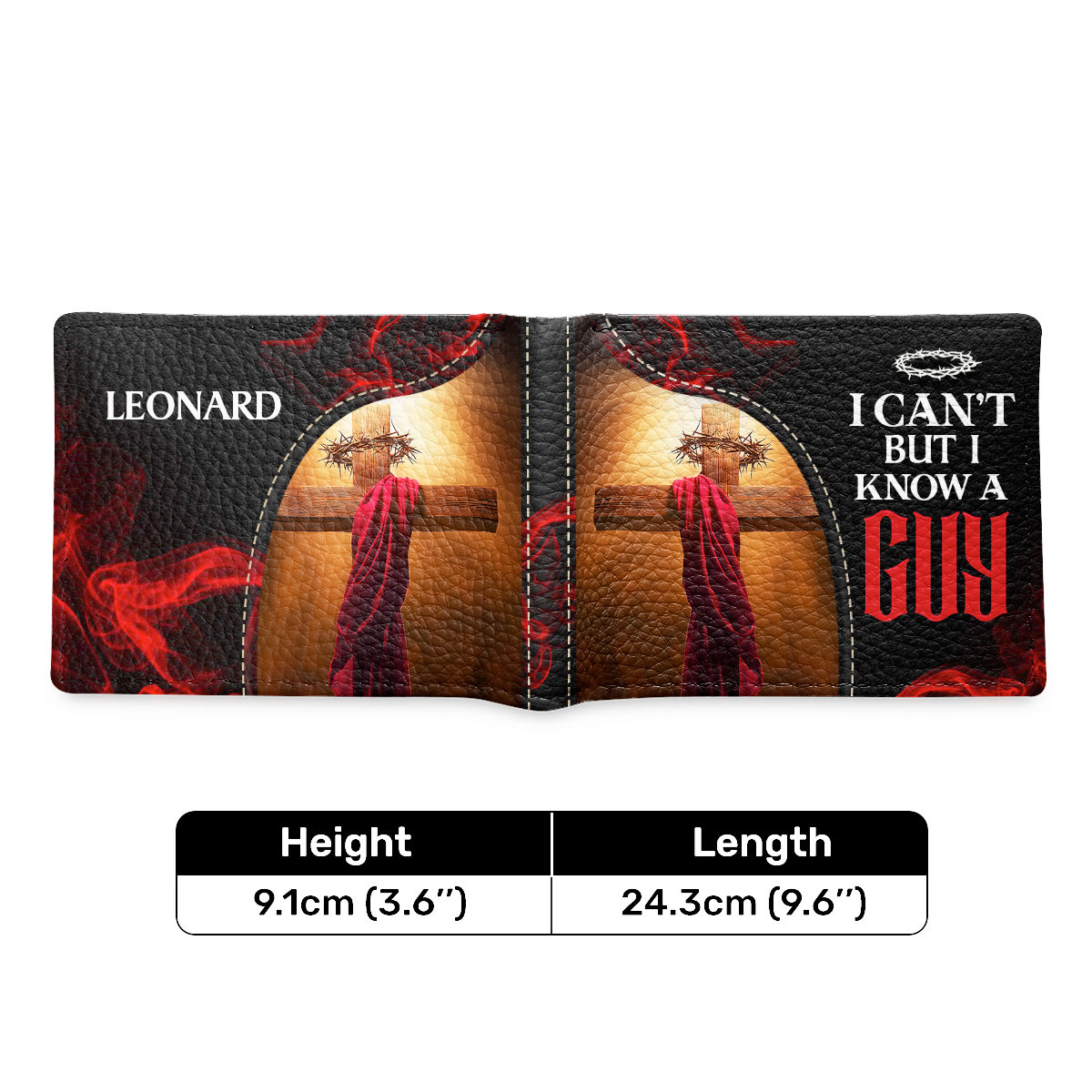 I Can't But I Know A Guy | Personalized Folded Wallet For Men