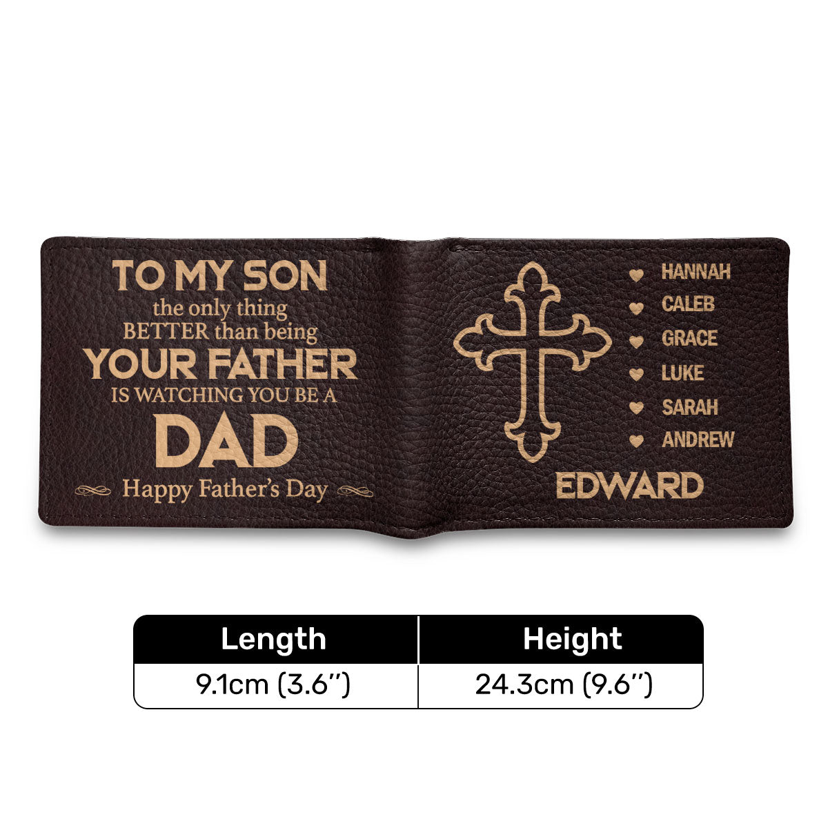 The Only Thing | Personalized Folded Wallet For Men JSLFWH874