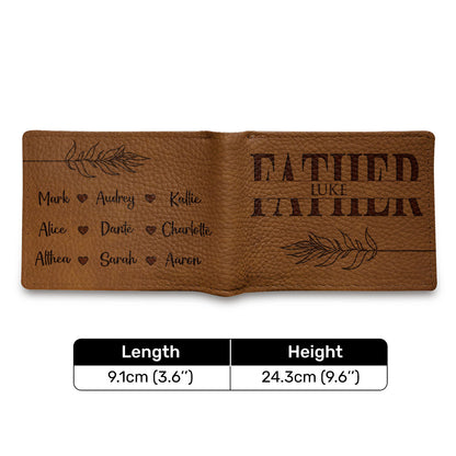 Daddy | Personalized Folded Wallet For Men JSLFWH864