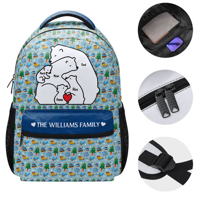 Bear Family | Personalized Backpack JSBPPT1082L