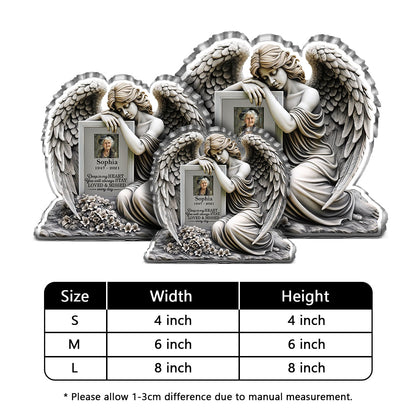Deep In My Heart You Will Always Stay | Personalized Custom Shaped Squared Acrylic Plaque