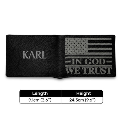 In God We Trust | Personalized Folded Wallet For Men JSLFWH859