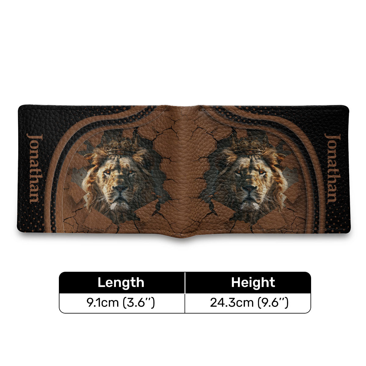 Lion King | Personalized Folded Wallet For Men JSLFWHA13